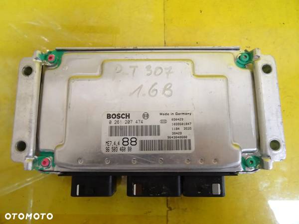 KOMPUTER SILNIKA PEUGEOT 307 0261207474 / 9650346080  NR123 - 1