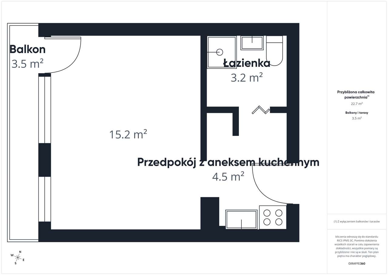 Będzin Syberka Słoneczna Kawalerka 23m z Balkonem i Windą Super Widok-17