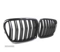 GRELHA DUPLA PARA BMW X1 E84 09-14 LOOK M4 PRETO BRILHANTE - 1