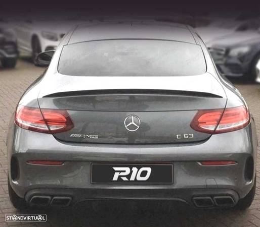 AILERON LIP SPOILER TRASEIRO PARA MERCEDES C COUPE W205 14-18 - 2