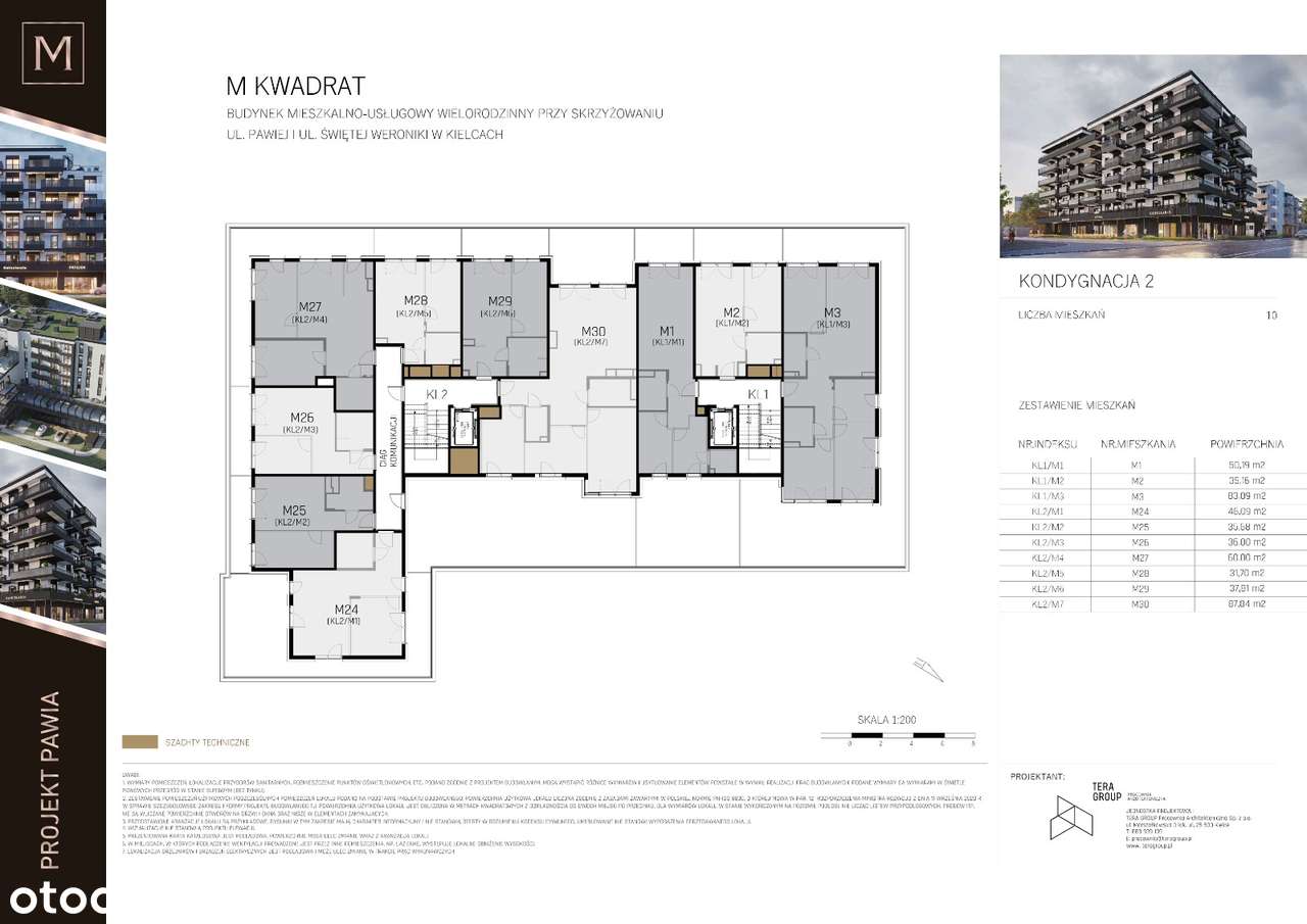 Mieszkanie M3, 83,09m2 Projekt Pawia Kielce-11