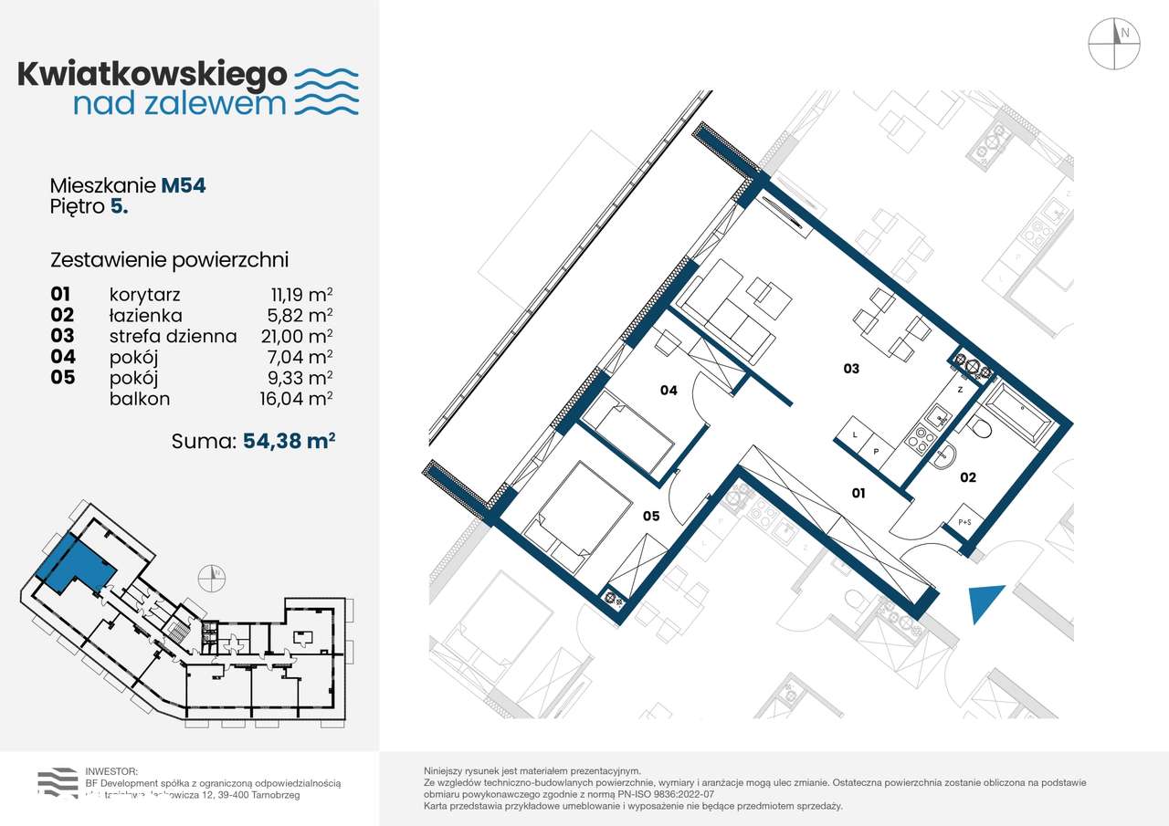 Nowa Dęba | mieszkanie 3-pok. | m54 - Pełny obrazek: 2/10