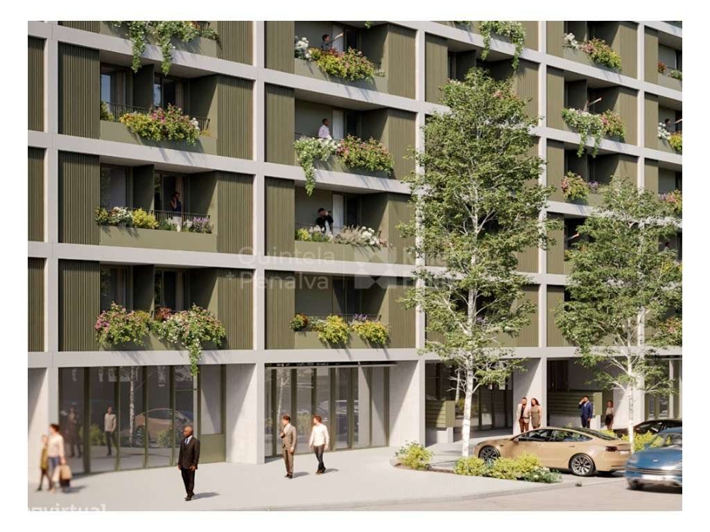 Apartamento T0 com varanda e estacionamento, nos Jardins d'Arrábida - Grande imagem: 2/28