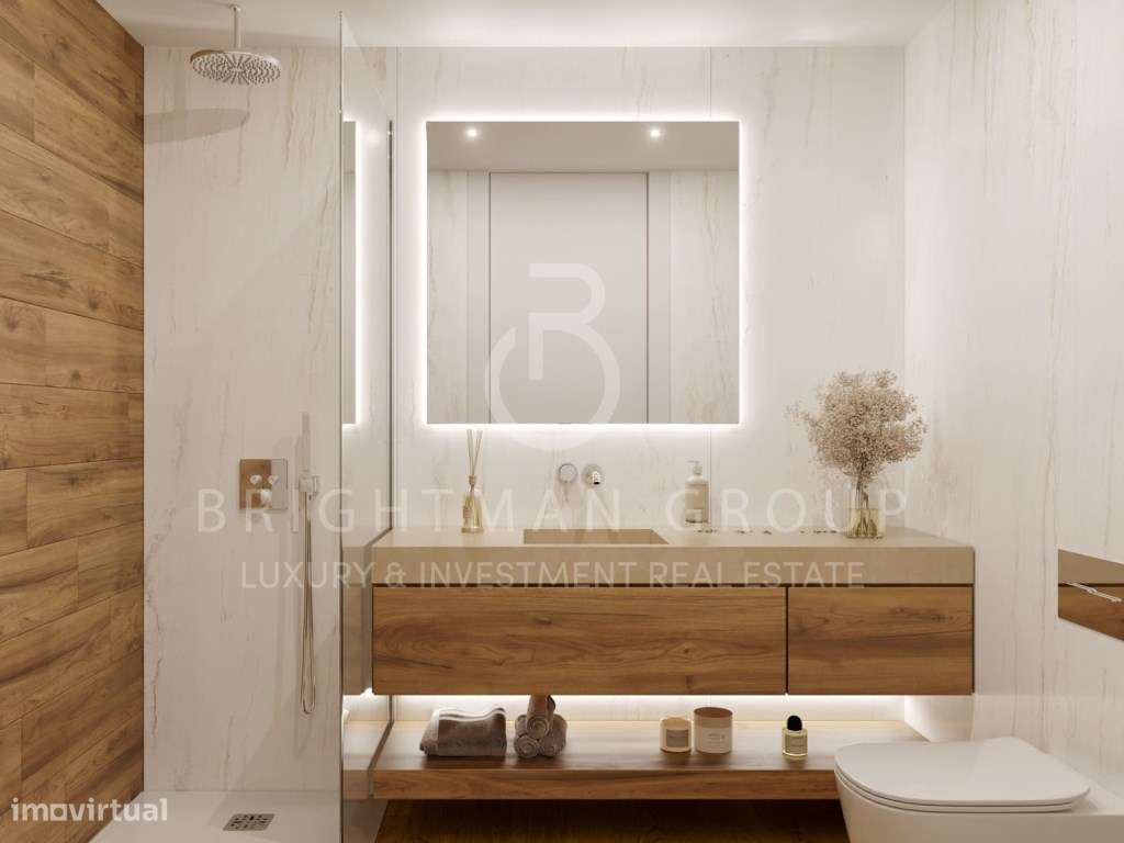 Penthouse Duplex T4 na Parede-27