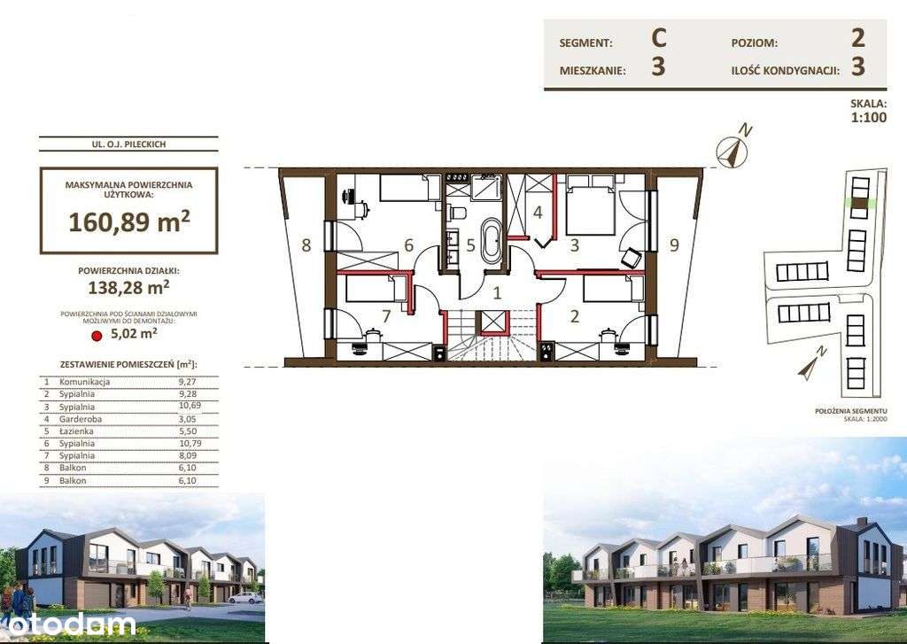 Dom szeregowy 9 pokoi, garaż i ogród – Słocina-6