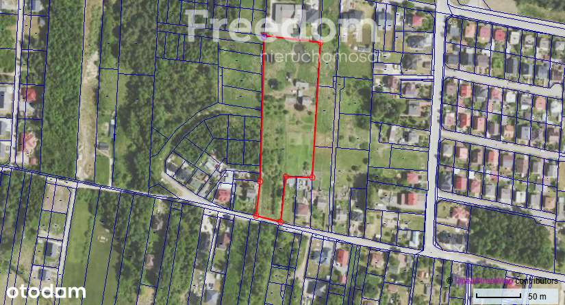 Duża działka  z domem murowanym na ulicy Akacjowej - Pełny obrazek: 3/8