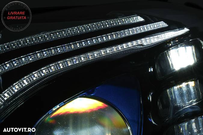 Faruri Full LED Mercedes C-Class W205 S205 (2014-2020) LHD W222 Design- livrare gratuita - 4