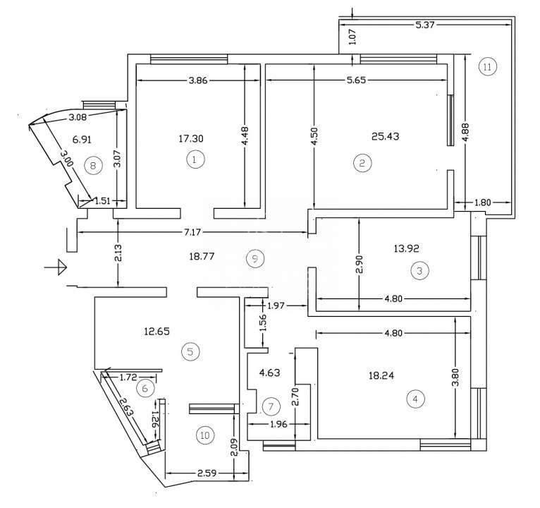 Apartament 163 mp, living + balcon 40 mp, vedere parc, garaj, curte.-1
