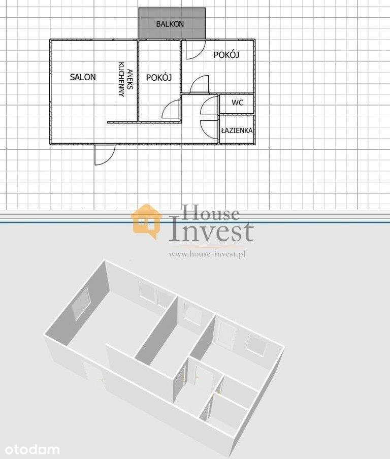 Mieszkanie 3 pokojowe z balkonem Piekary C - Pełny obrazek: 2/9