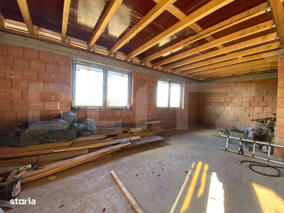 Casa moderna pe parter, semifinisata, teren 500 mp – Apahida - Imagine principală: 4/7