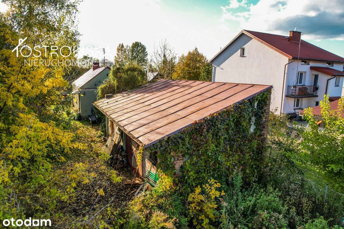 Mały zielony domek/domek gospodarczy/ duża działka-19