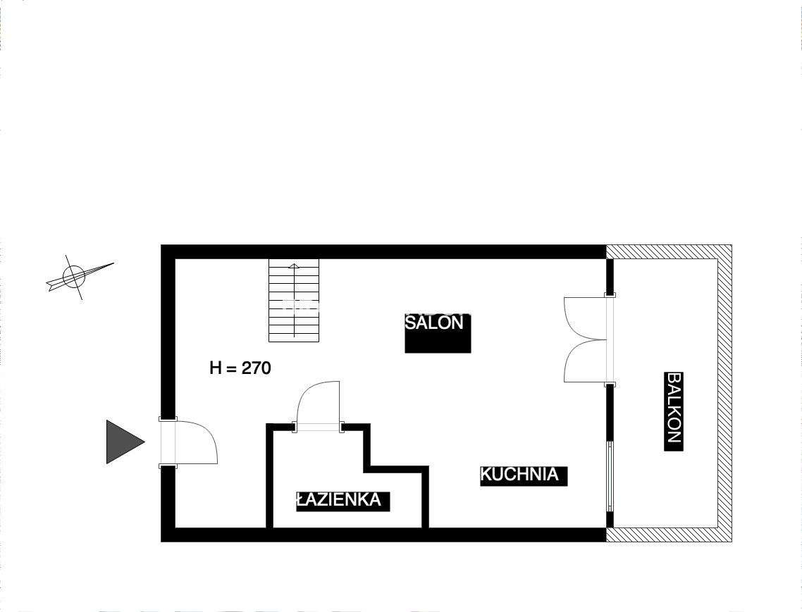 Dwupoziomowe mieszkanie na Ruczaju!-3