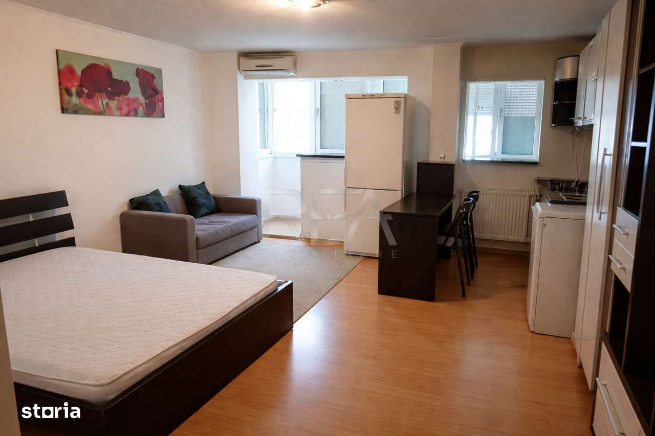 Garsoniera, Muncii, et. 3, 34 mp, metrou, renovat, anvelopat