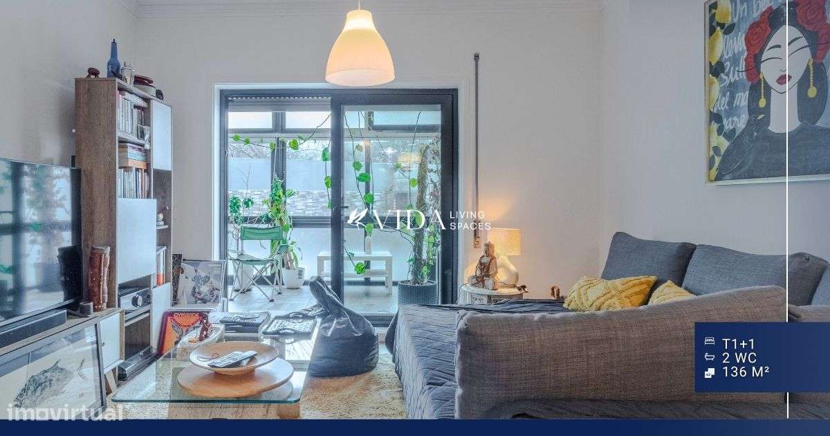 Apartamento T1+1 Remodelado com Terraço, Garagem e Elevador - Grande imagem: 4/12