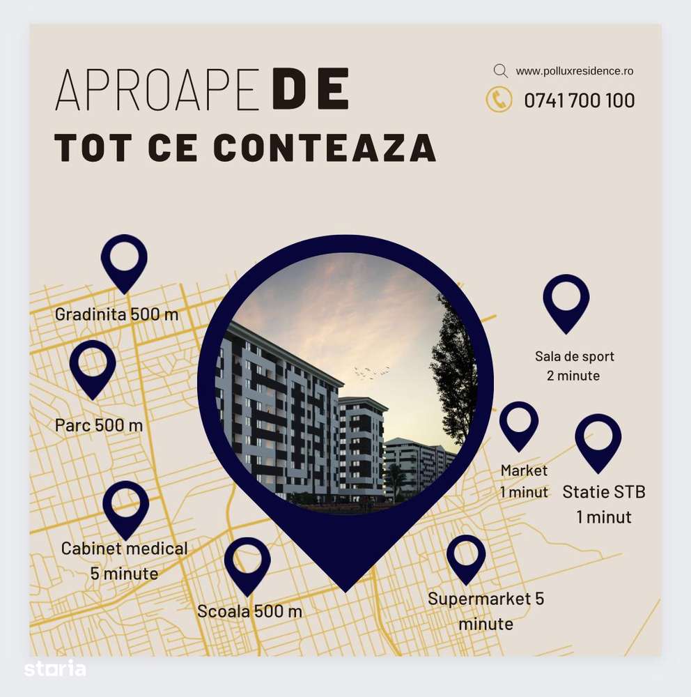 2 camere decomandat | Preț La alb- Pollux Residence TVA Inclus-7