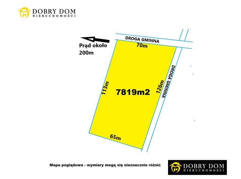 Działka, 7 819 m², Krynice