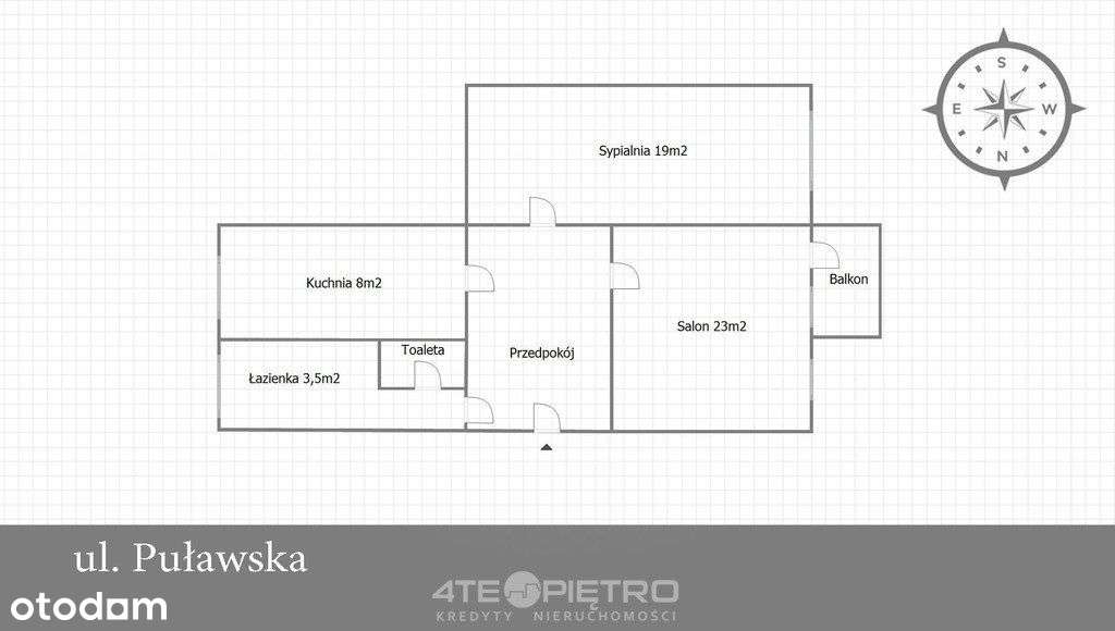 Wieniawa | Puławska | 60m2 | możliwe 3 pokoje-7