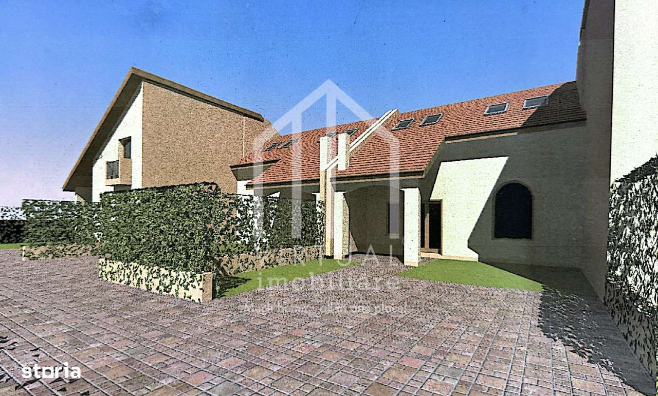 Casa cuplata cu 5 camere, 127mp utili, 136mp curte libera, Sura Mica - Imagine principală: 1/15