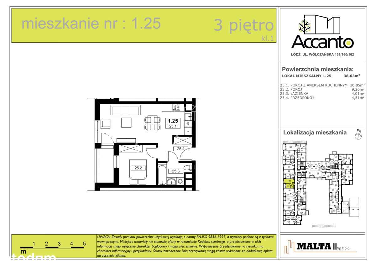 Nowe mieszkanie 38,63 m² w Łodzi - Śródmieście-2