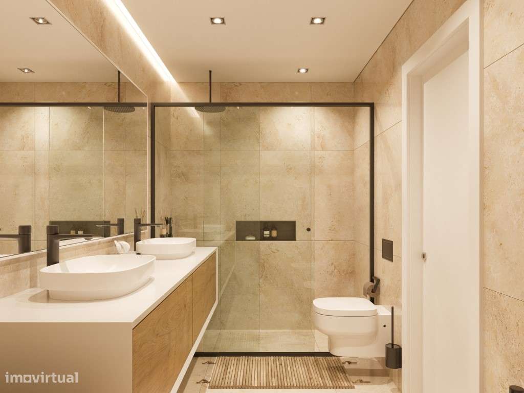 Apartamento T3 novo, com varandas e estacionamento, em Campolide-15