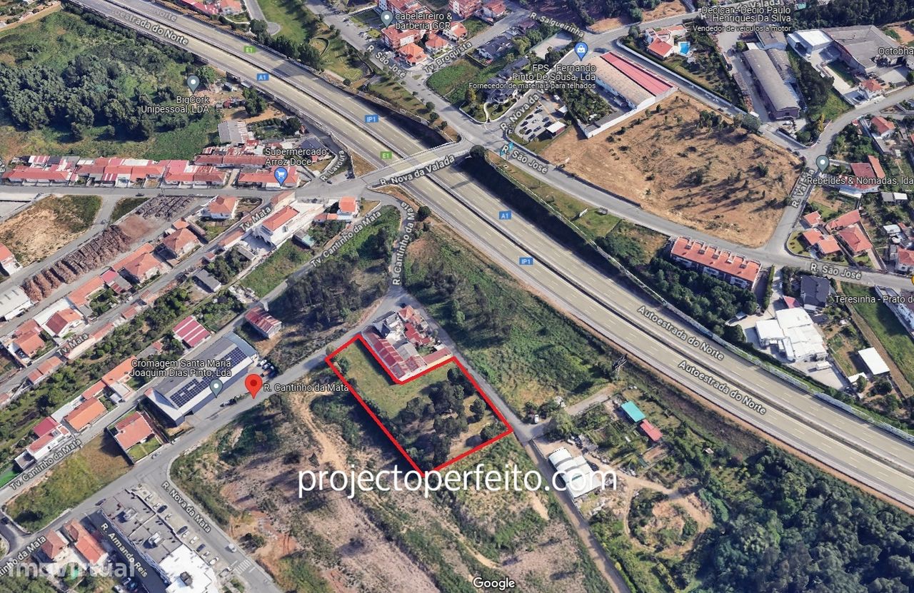 Lote de Terreno  Venda em Santa Maria de Lamas,Santa Maria da Feira - Grande imagem: 1/6