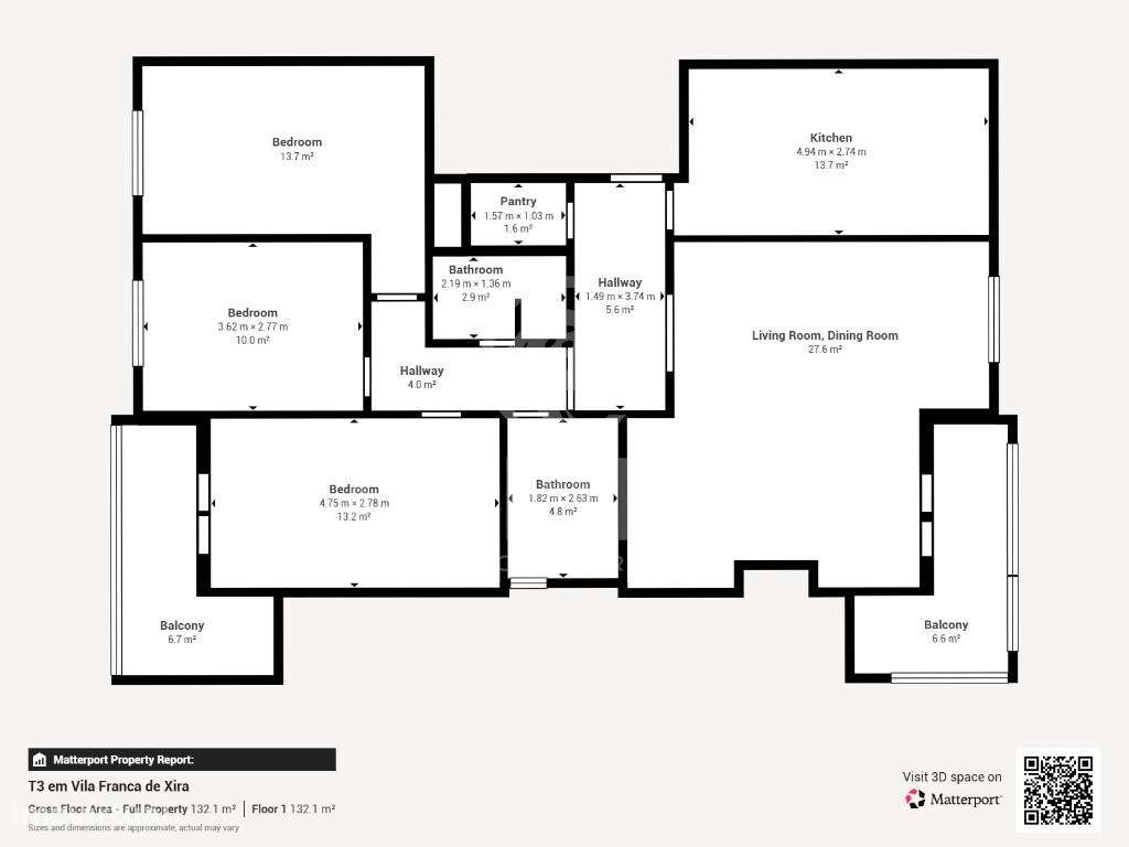 Espaçoso T3 | vista desafogada + 2 marquises + arrecadação - Grande imagem: 3/35
