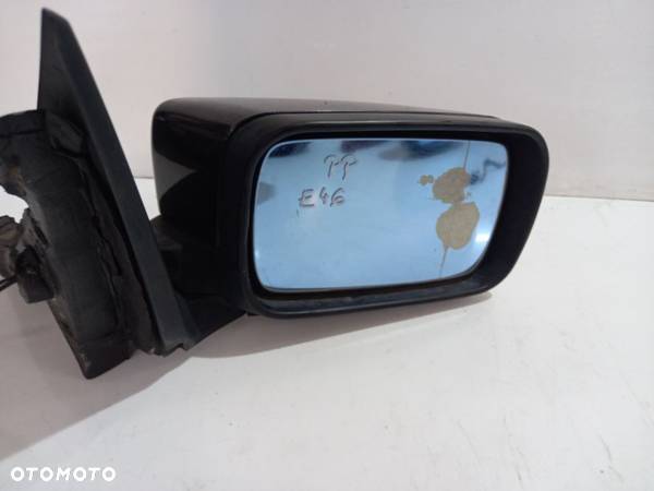 Lusterko boczne  przełącznik lusterek BMW E46  schwartz orientblau - 6