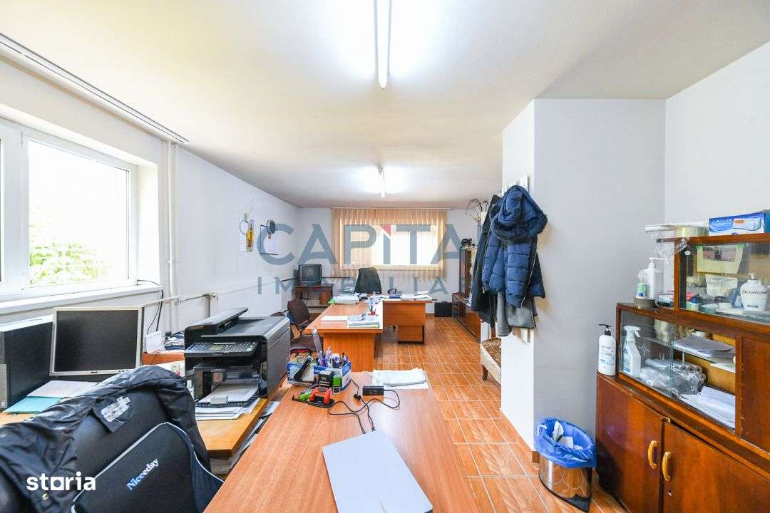 Teren intravilan, 10.000 mp, Imprejmuit+ drum privat+cladire de birour - Imagine principală: 5/19