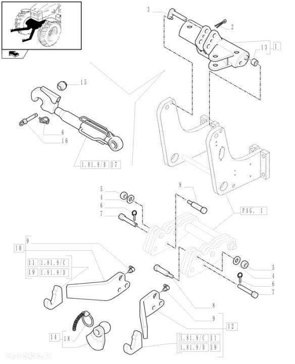 New Holland T6010 Ramię 5196432 - 1