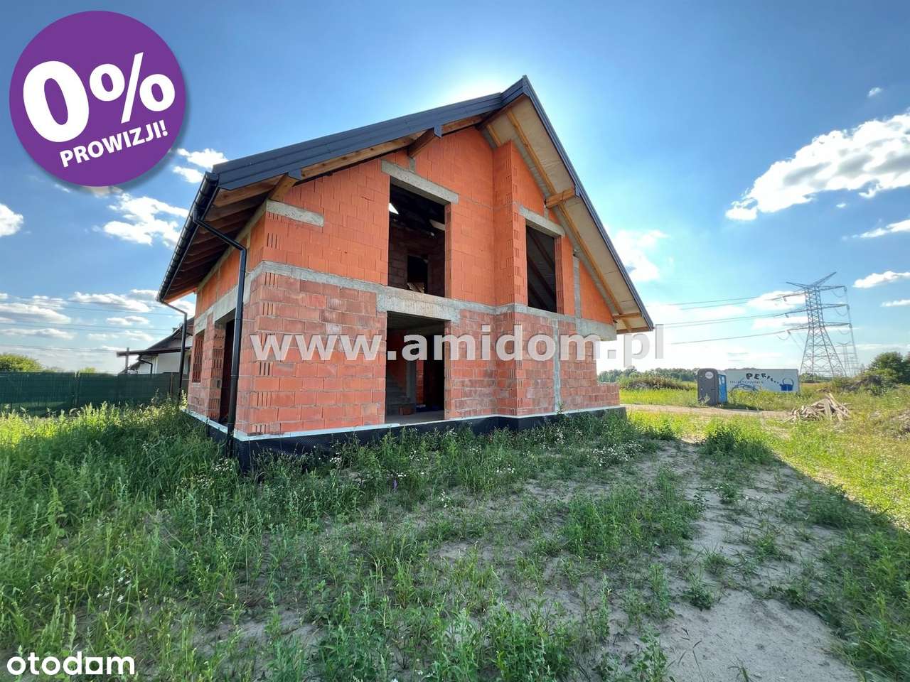 Nadbiel, dom wolnostojący w budowie, działka1420m-4