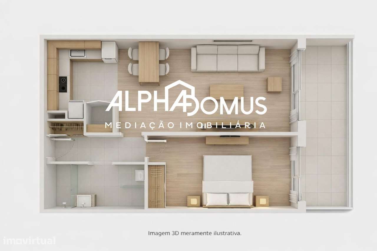 Apartamento T1 em construção em condomínio privado em Leiria-30