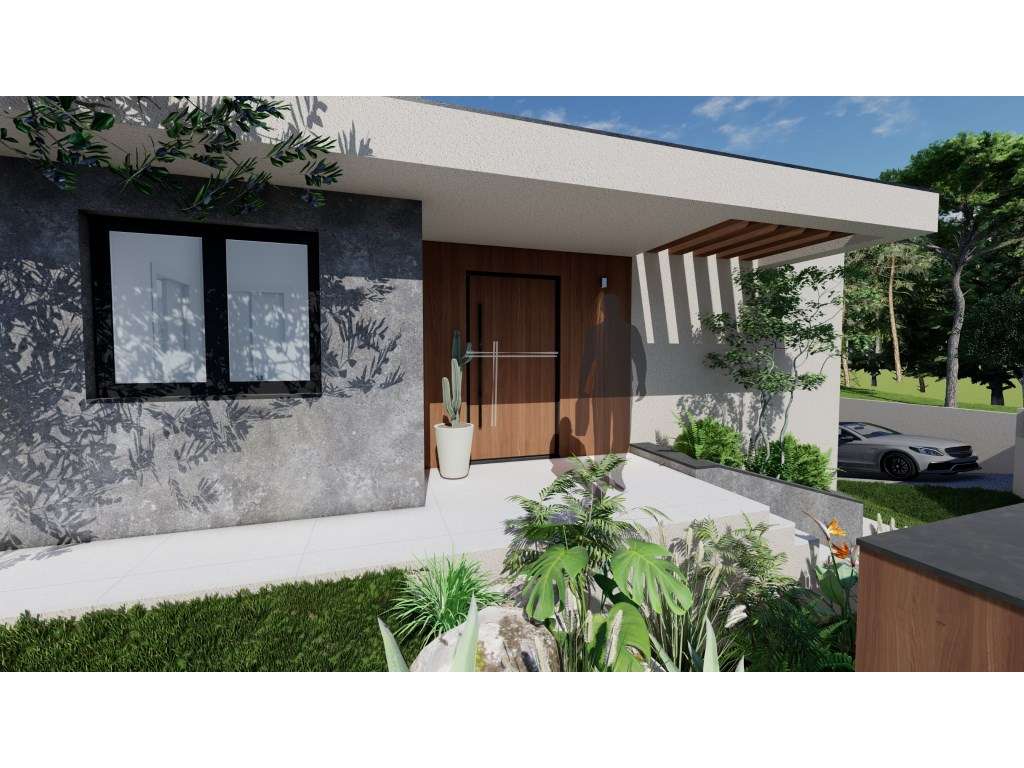 Moradia isolada T5, arquitetura contemporânea com garagem e piscina...-3