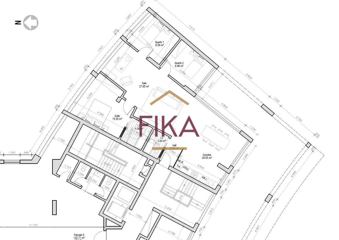T3 de Design Contemporâneo | Projeto Exclusivo na Praça de Portugal, S-14