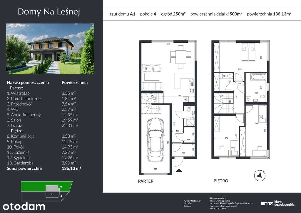 Bliźniak z dużym ogrodem w sąsiedztwie lasu-7