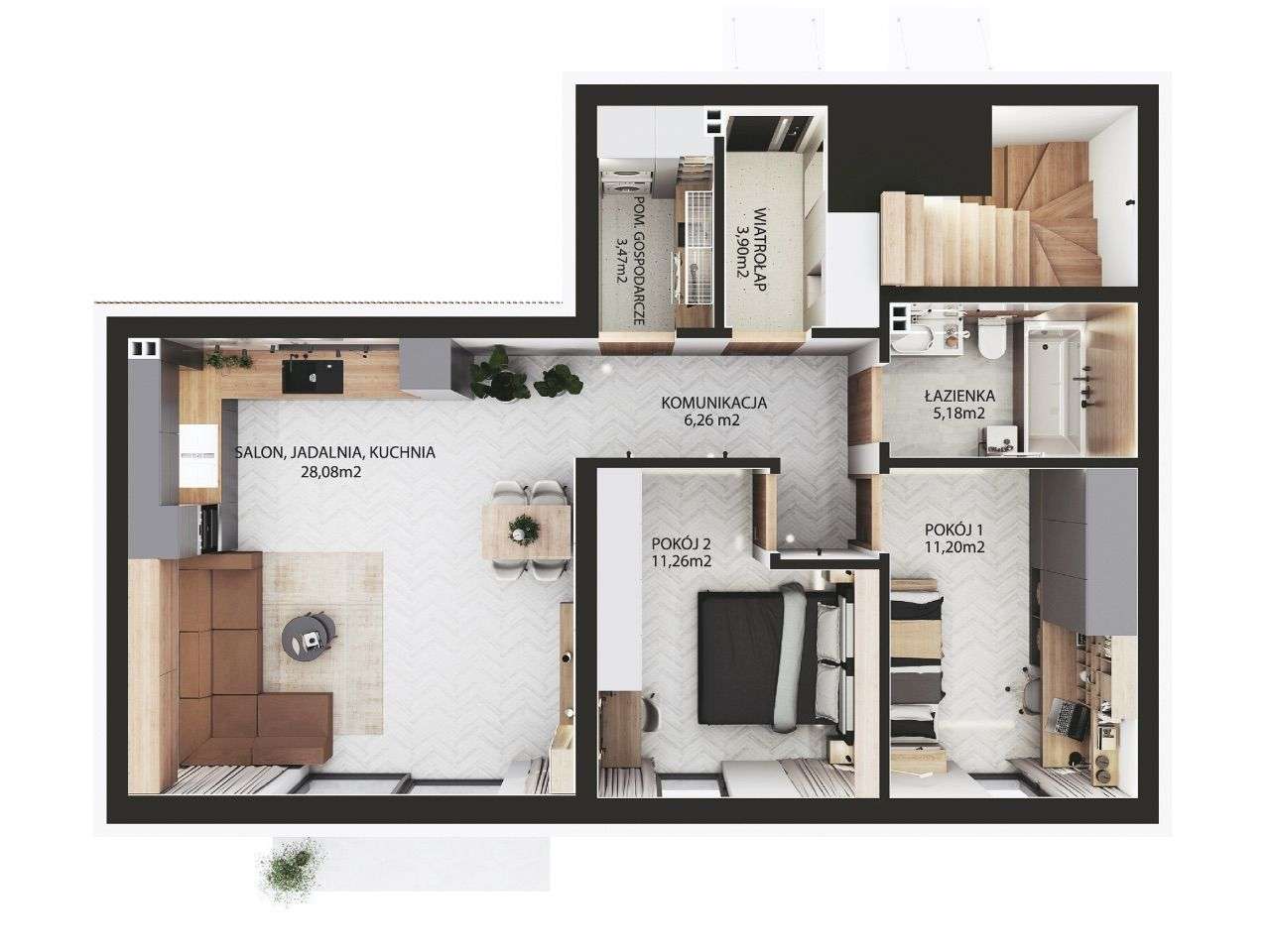 Apartament w wysokim standardzie z ogródkiem PROWIZJA 0%-5