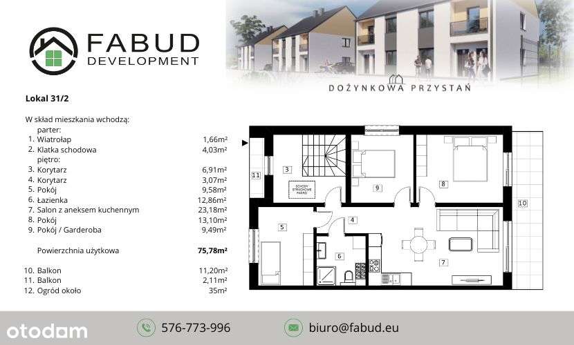 Nowe Apartamenty z ogrodami Jędrzychów REZERWACJA-13