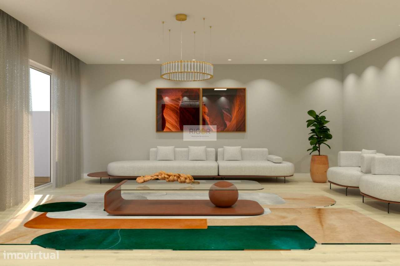 Moradia T3 de 3 frentes e jardim em construção em Águas Santas - Grande imagem: 5/18