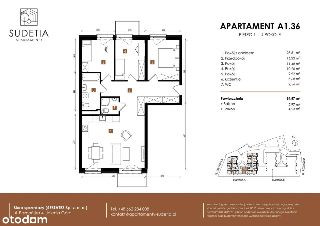 Apartamenty Sudetia | mieszkanie 4-pok. | A1.36 - Pełny obrazek: 2/8