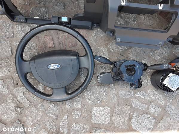 Deska rozdzielcza kokpit ford fiesta Mk VI 6 airbag kierownica - 4