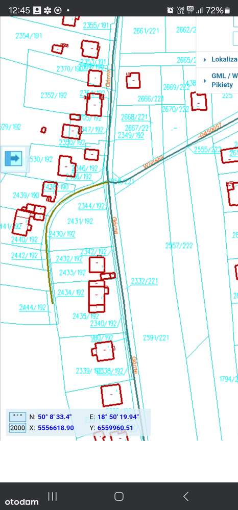 Łaziska Górne - Działka budowlana ul. Górna - Pełny obrazek: 4/4