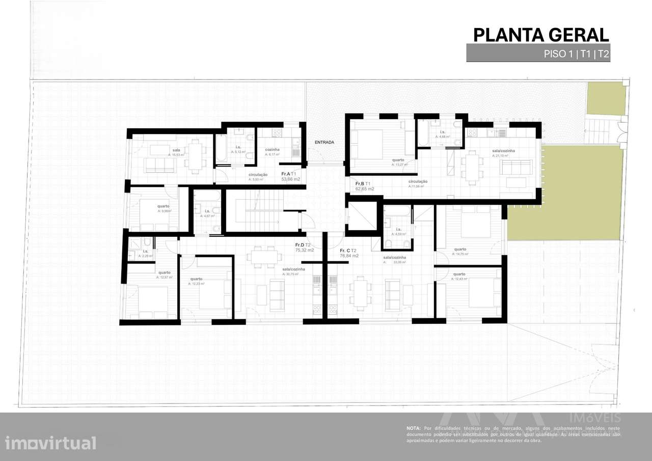 Apartamento T2 Venda em Viseu,Viseu-9