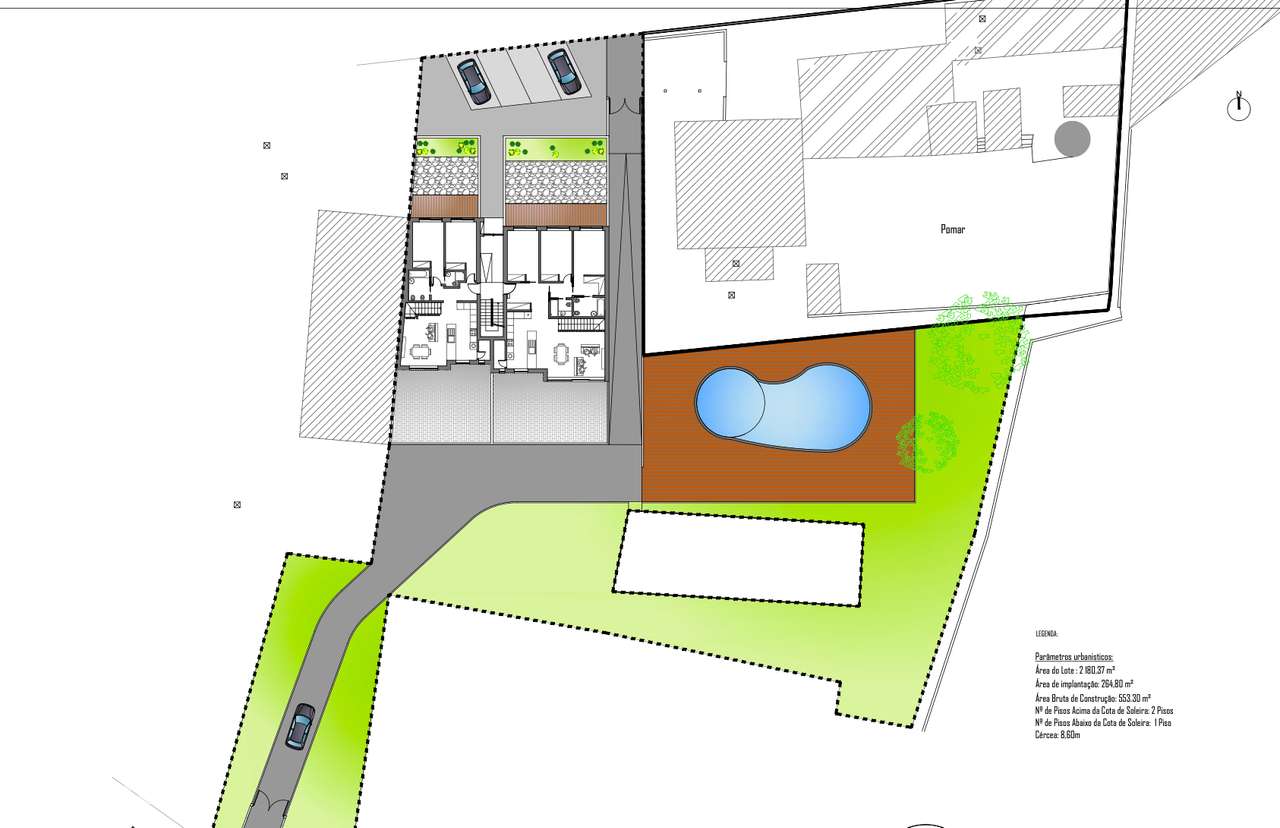 Projeto aprovado para Edifício de Habitação com Piscina-22