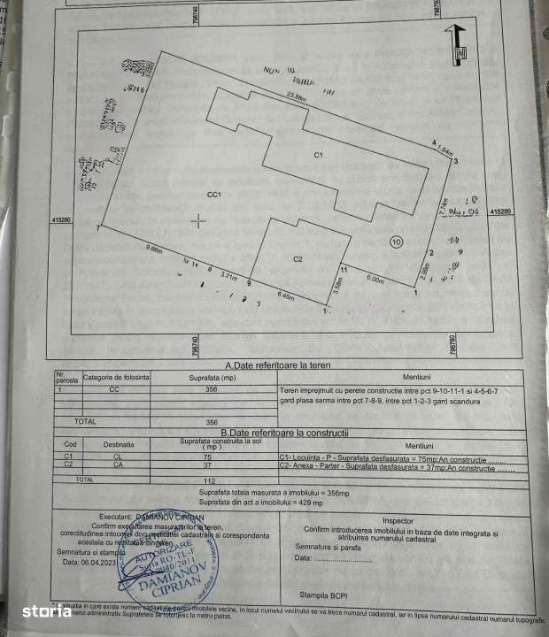 ULTRACENTRAL, zona CEC BANK, Teren 356 mp cu casa demolabila-0