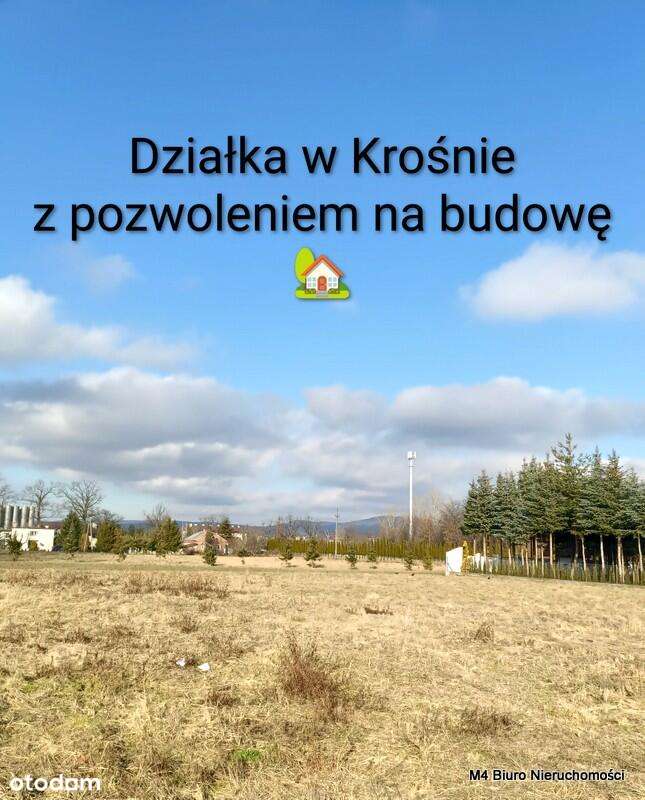 Działka w Krośnie z pozwoleniem na budowę!-1