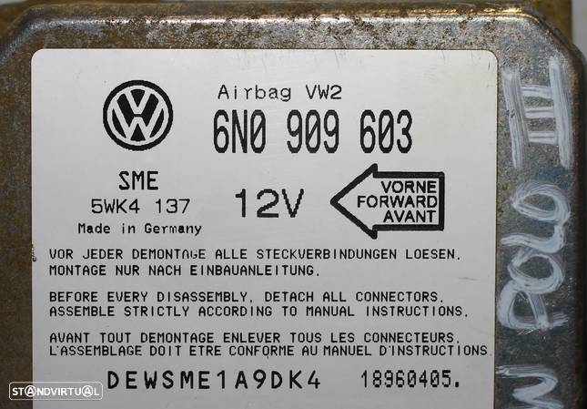 CENTRALINA DE AIRBAG VW POLO III - 5