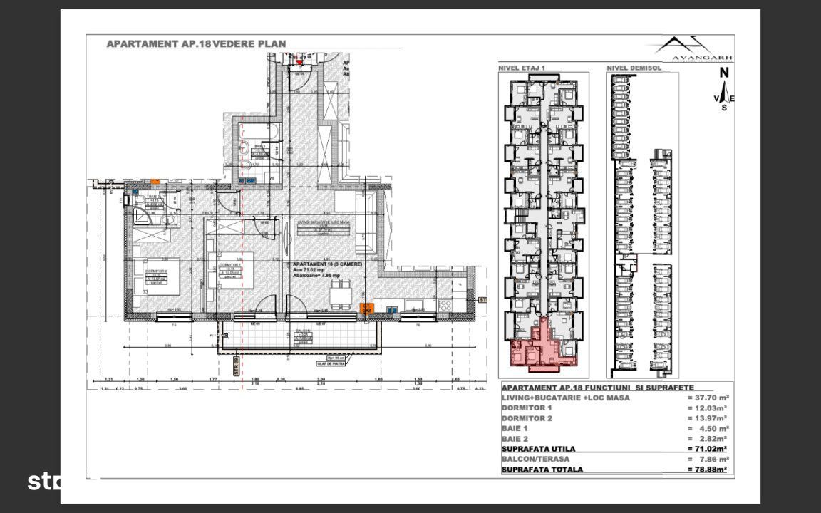 Ansamblu rezidential exceptional cu apartamente de 2 si 3 camere, zona