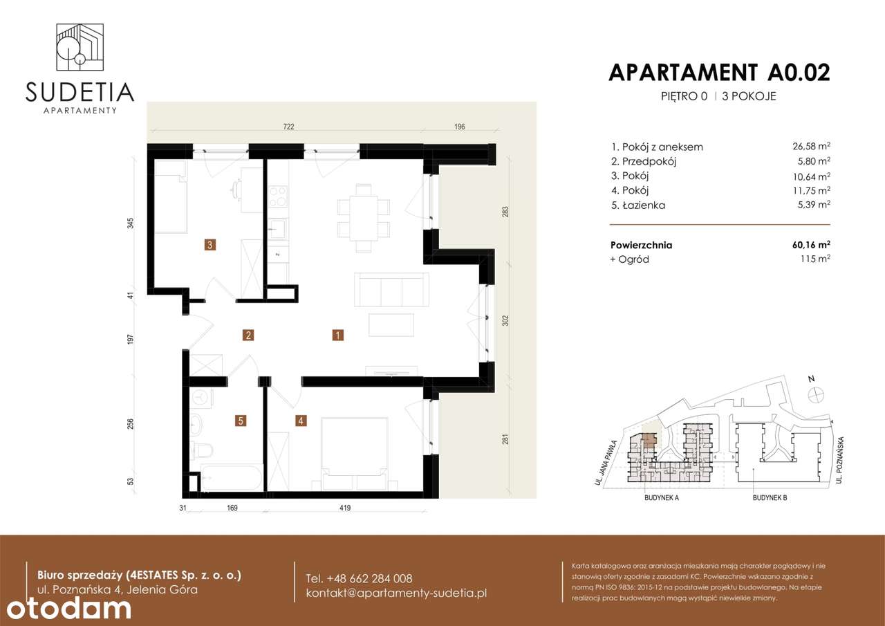 Apartamenty Sudetia | mieszkanie 3-pok. | A0.02 - Pełny obrazek: 2/8