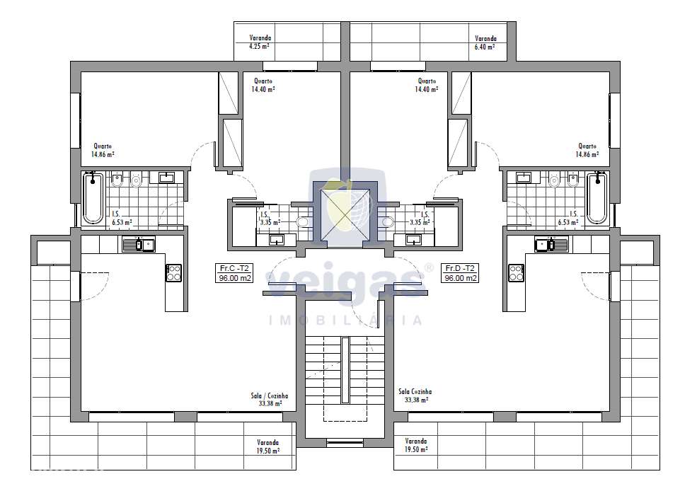 T2, lote 5, primeiro andar - D - Grande imagem: 5/9