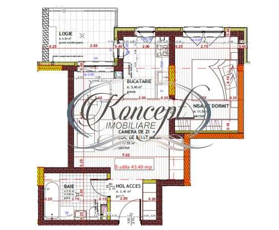 Apartament nou cu bucatarie separata in Floresti - Imagine principală: 5/6