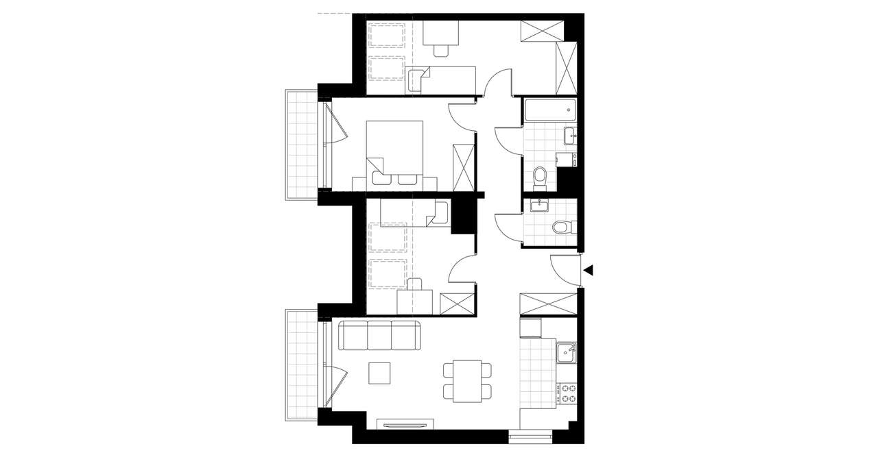 Pod Jeleniami | mieszkanie 4-pok. | A1.4/4 - Pełny obrazek: 4/9